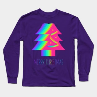 Colorful Christmas Trees Long Sleeve T-Shirt